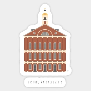 Faneuil Hall, Boston, Massachusetts Sticker